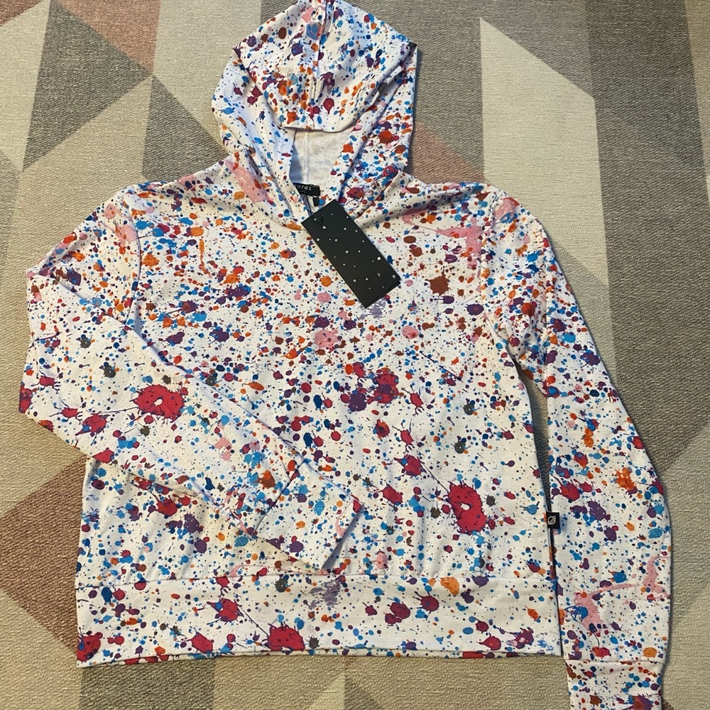 Terez Hoodie Paint Splatter Size S
